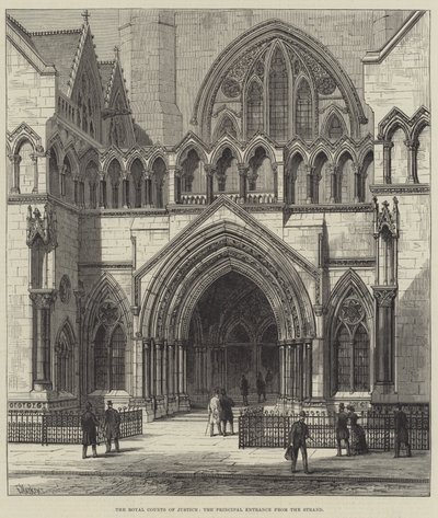 De Kongelige Domstole, Hovedindgangen fra Stranden af Frank Watkins